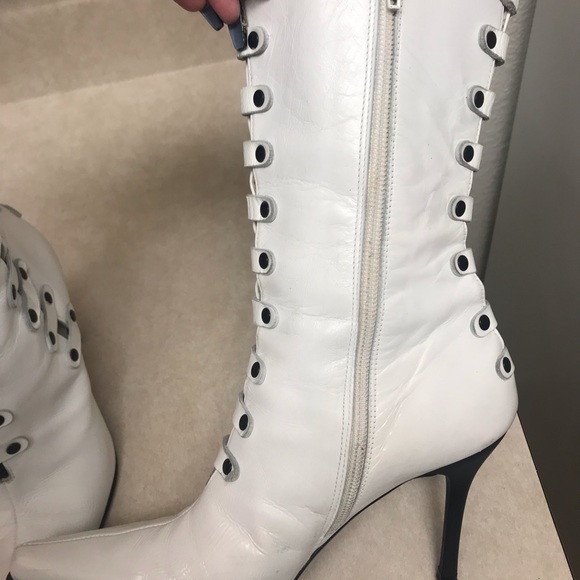 Stuart Weitzman White Boots - Picture 9 of 16